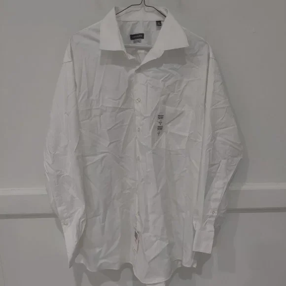 Van Heusen | Shirts | Nwt Van Heusen Mens Regular Fit Herringbone White  Size 7 3233 6 A388 | Poshmark